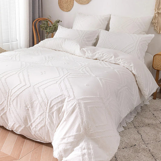 Summer White Duvet Cover