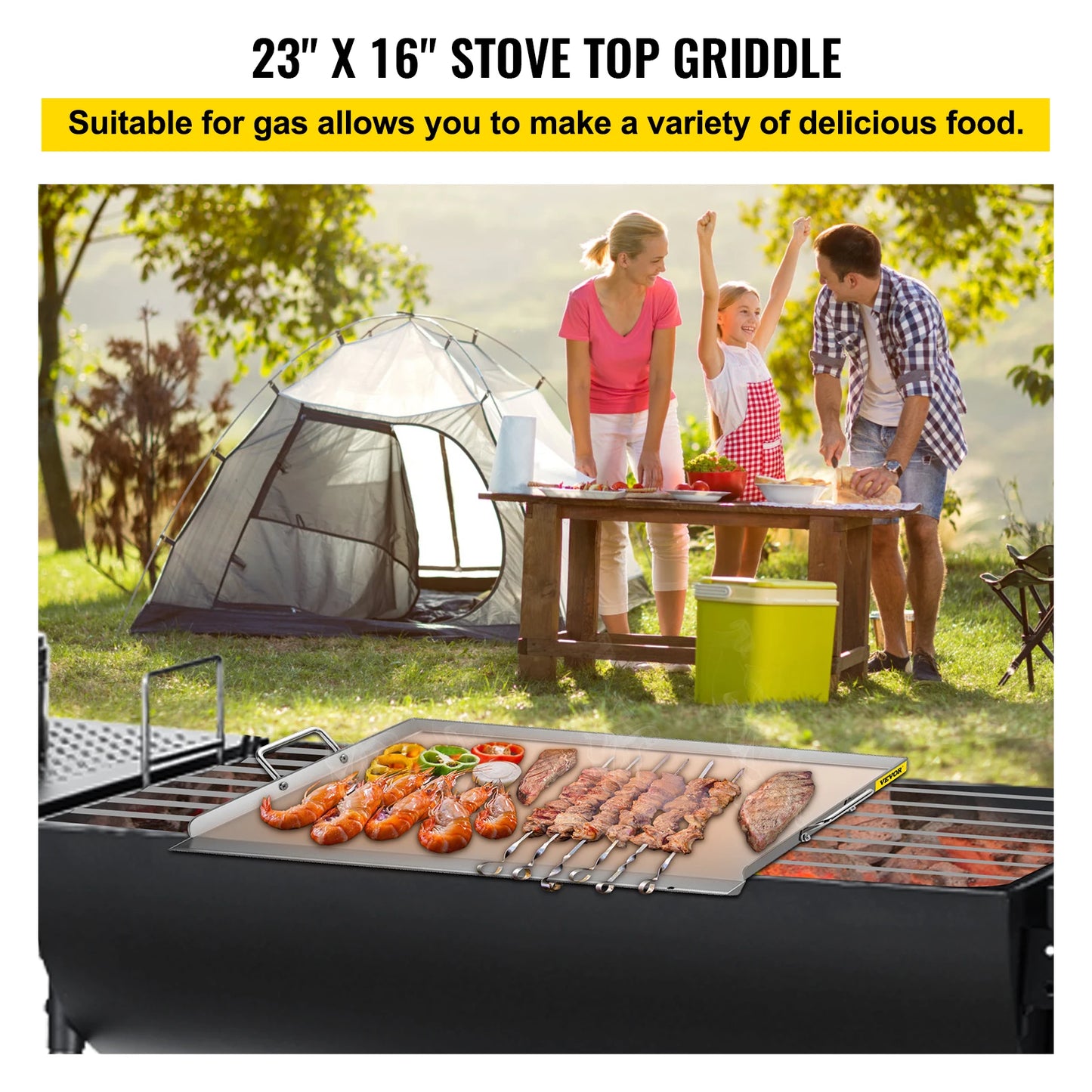 Stove Top Griddle for Gas Grill Camping