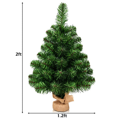 2Ft Artificial PVC Christmas Tree Holiday Season Decoration Home Decor