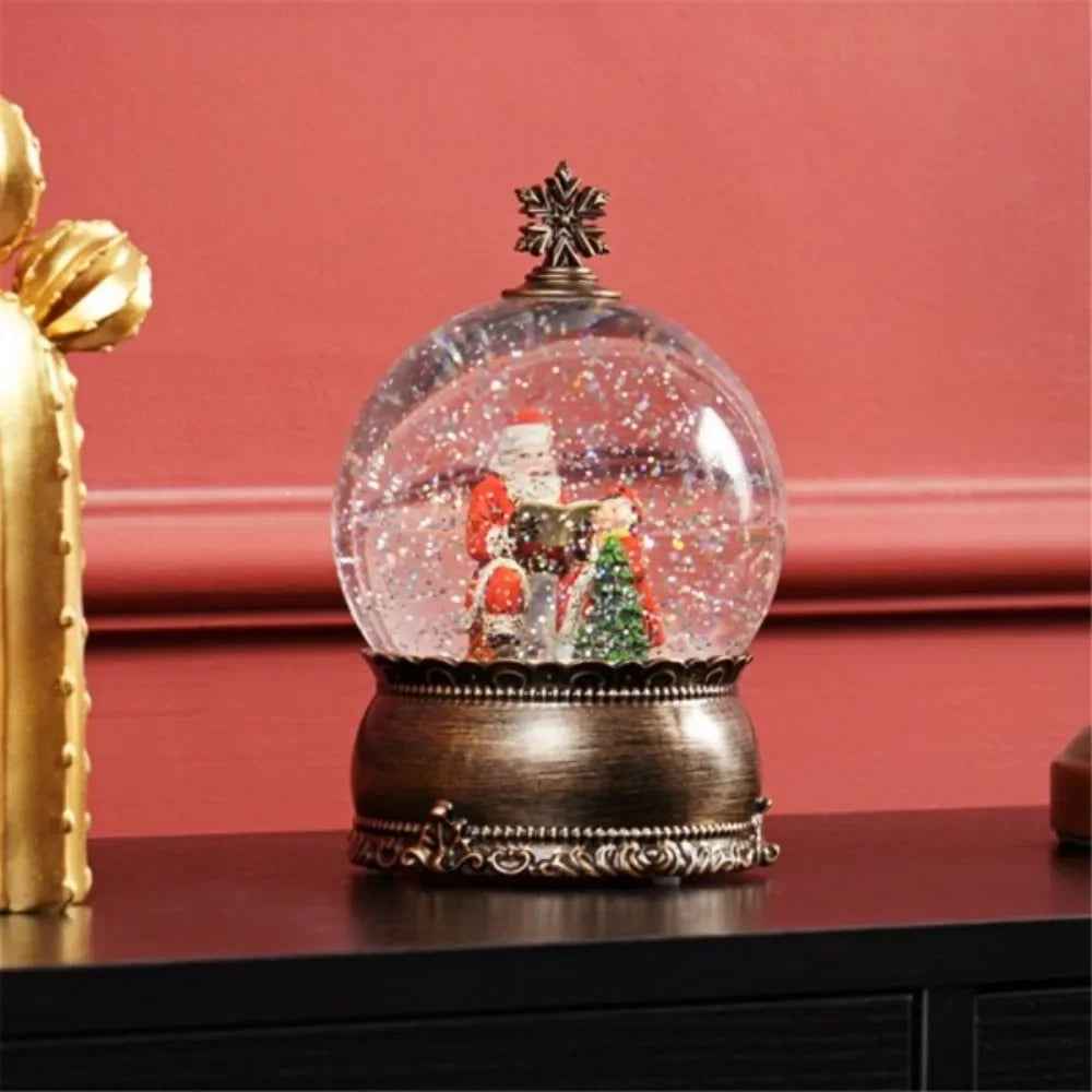 Musical Snow Globe with Glitter Christmas Decoration