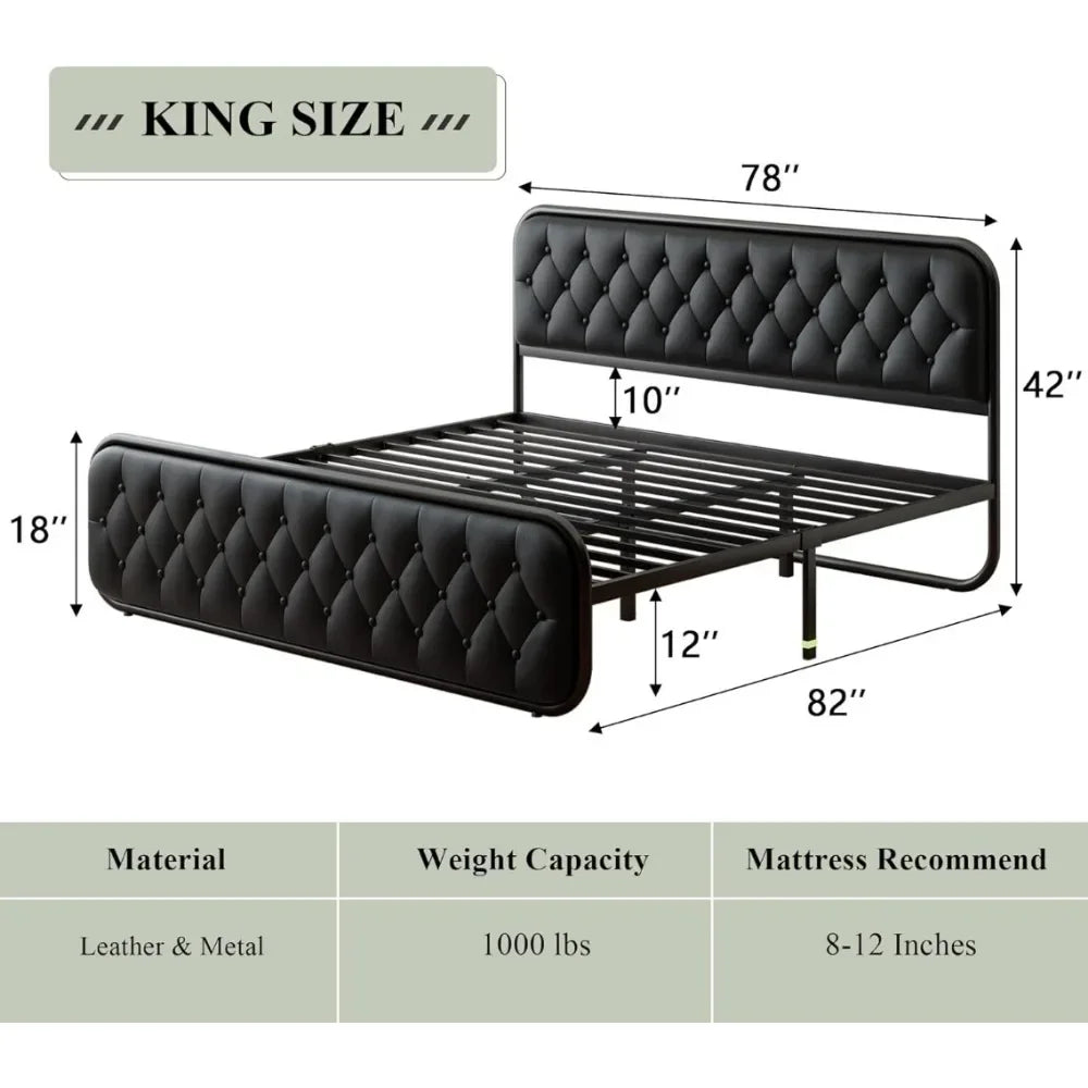 King Size Bed Frame Heavy Duty