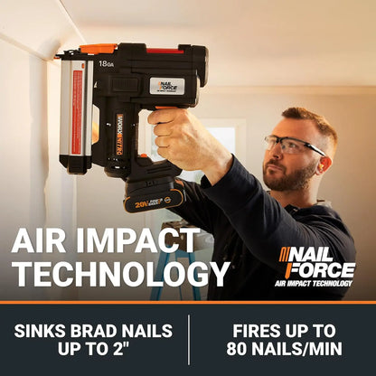 Nitro Cordless Nail Gun Battery Powered