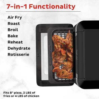 Pot 10QT Air Fryer, 7-in-1 Functions with EvenCrisp Technology that Crisps, Broils, Bakes, Roasts, Dehydrates, Reheats