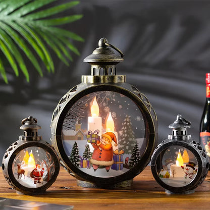 Christmas Light Santa Claus Ornaments