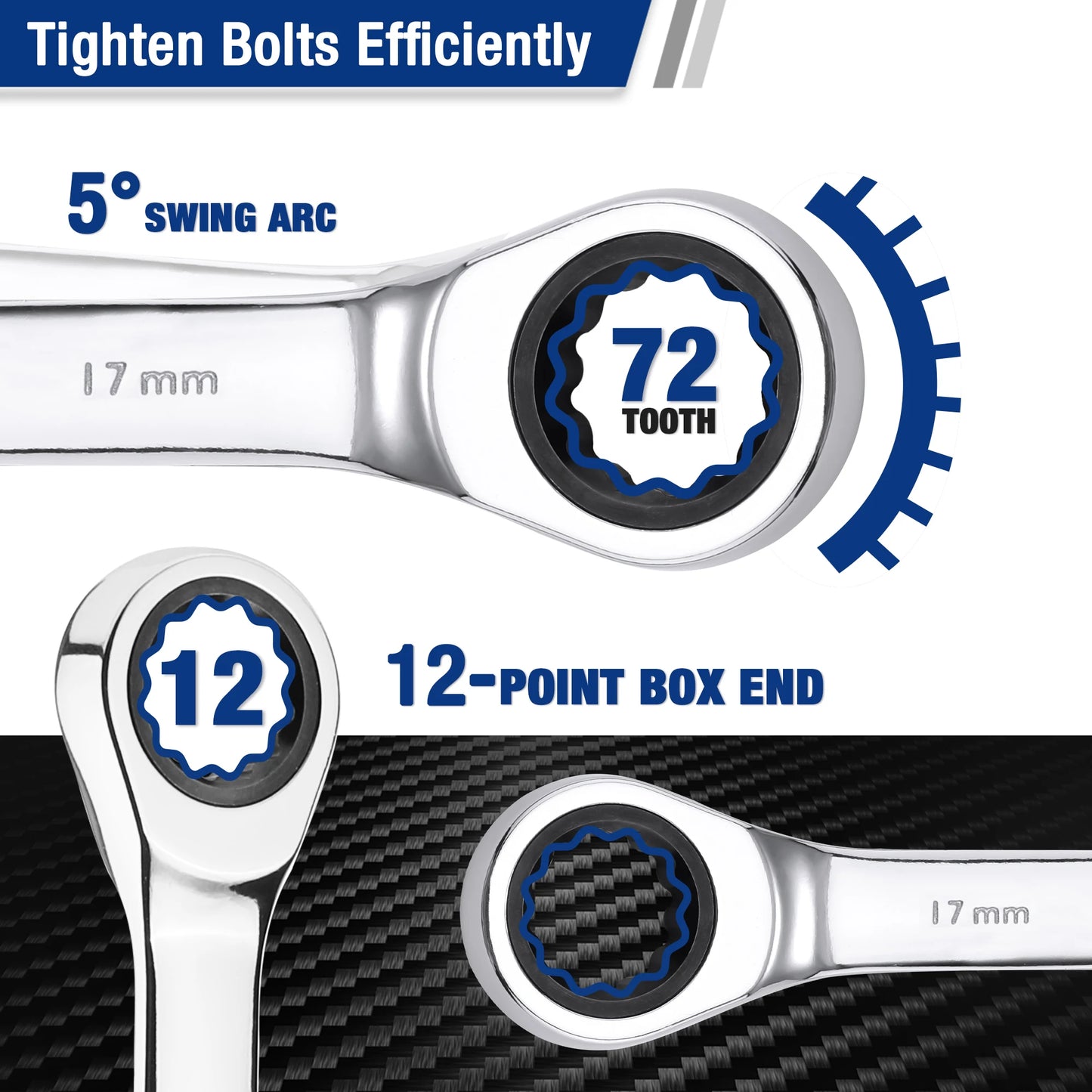 WORKPRO 23pc Ratcheting Wrench Set  with Box