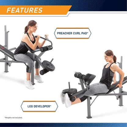 Standard Weight Bench , Multifunctional Workout Equipment,