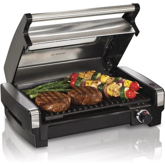 Electric Indoor Searing Grill with Viewing Window