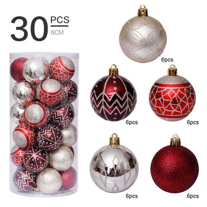 Painted Christmas Balls Hanging Christmas Tree Ornaments