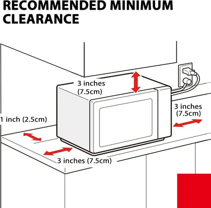 Countertop Microwave Ovens 1.2 Cu Ft,