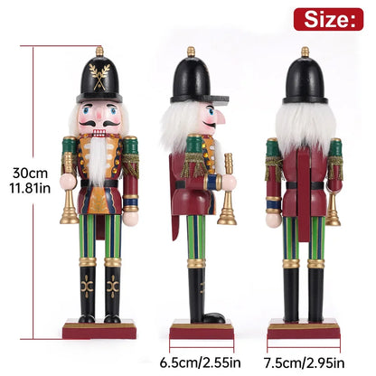 Soldier Puppet Wooden Nutcracker Statues Handicraft