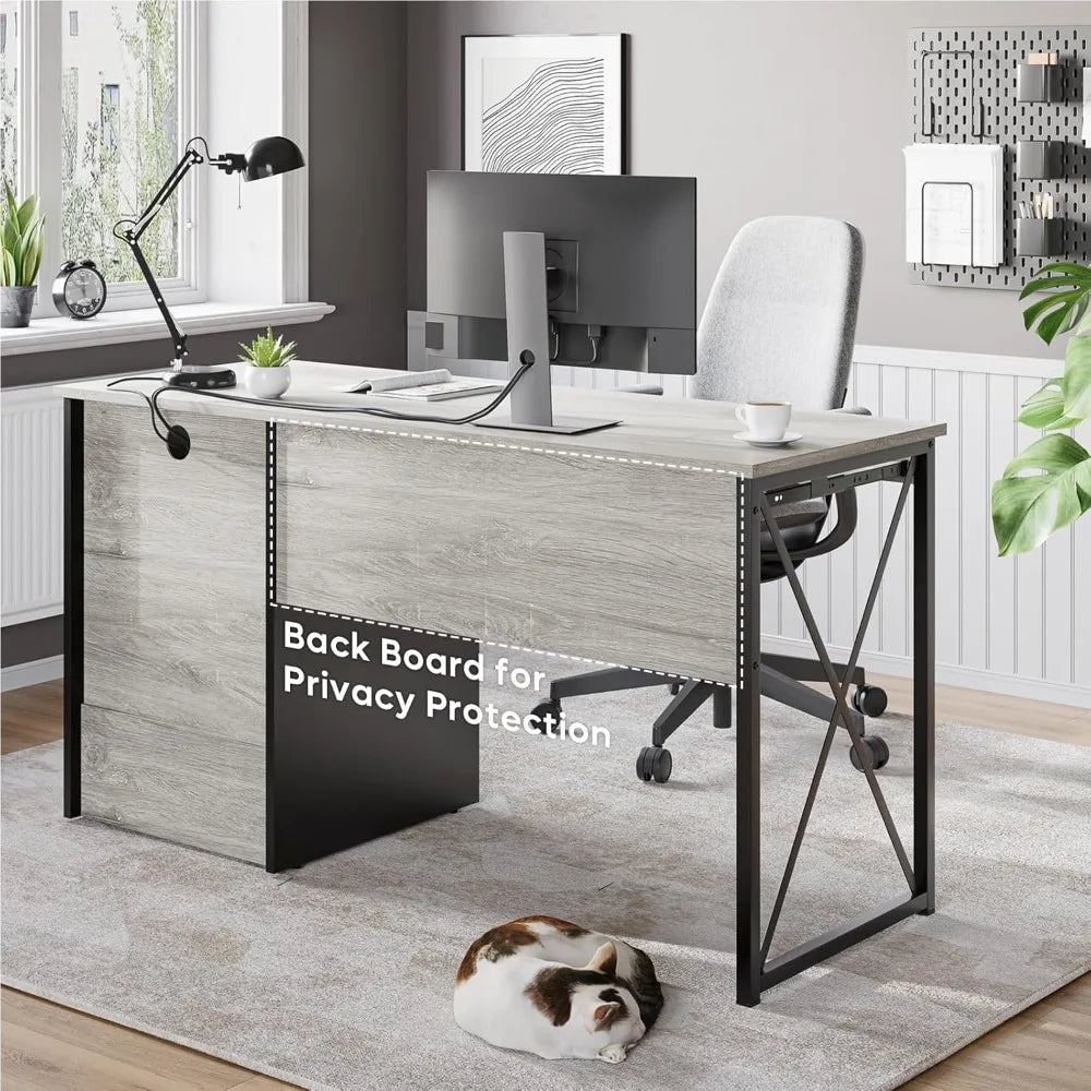 Office Desk with Storage, and Keyboard Tray