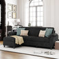 Velvet Fabric Sofa Bed Futon with 2 Pillows