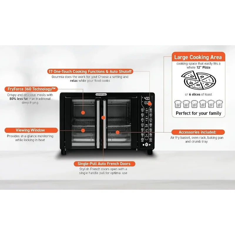 Toaster Oven Air Fryer Combo, 17 cooking presets,