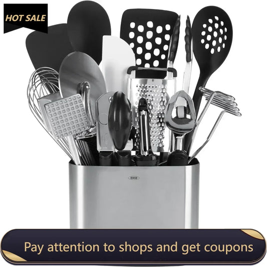 15-Piece Everyday Kitchen Utensil Set   Cookware Tools