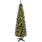 Pre-Lit Slim Noble Fir Artificial Christmas Tree