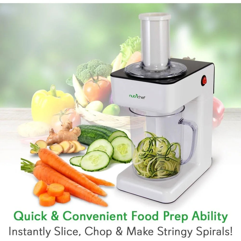 Vegetable Processor, Fruit Cutter, Spiral Shredder