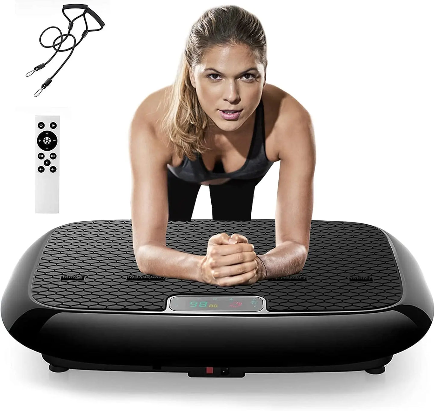 Vibration Plate, Whole Body Vibration Platform Exercise Machine with Bluetooth Speaker, Home Fitness Equipment for Weight Loss &