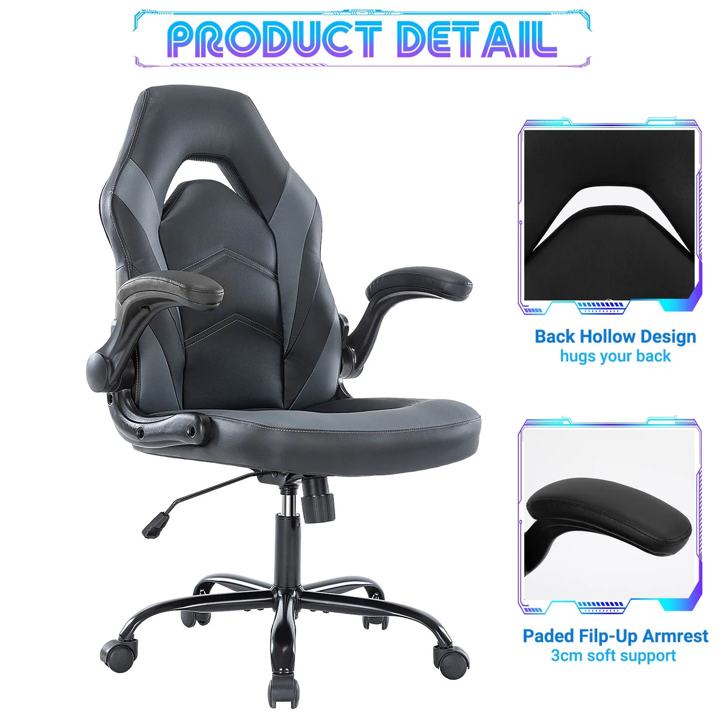 Ergonomic Office Computer Gaming Desk Chair Swivel