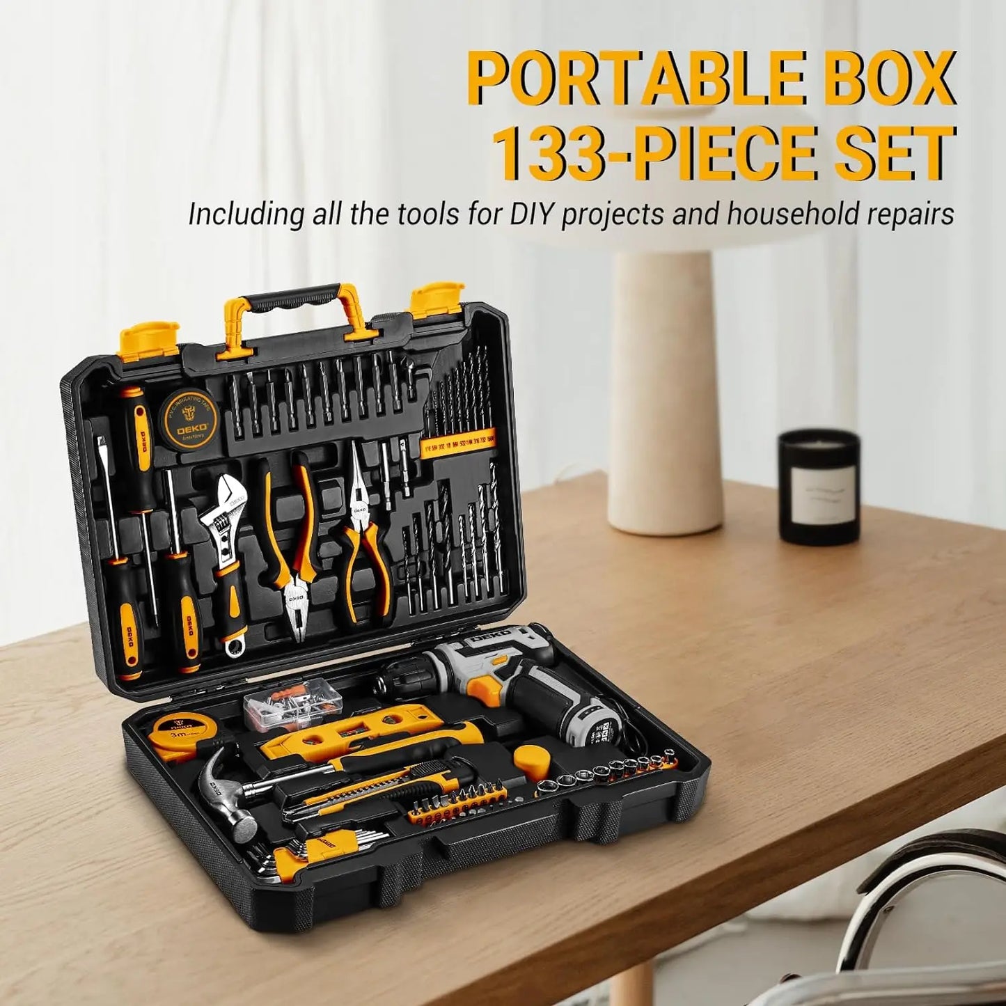 DEKO Cordless Drill Tool Box