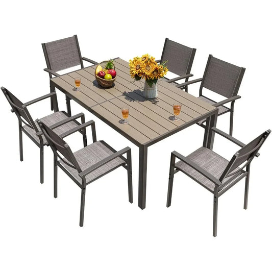 7 Pieces Patio Dining Set