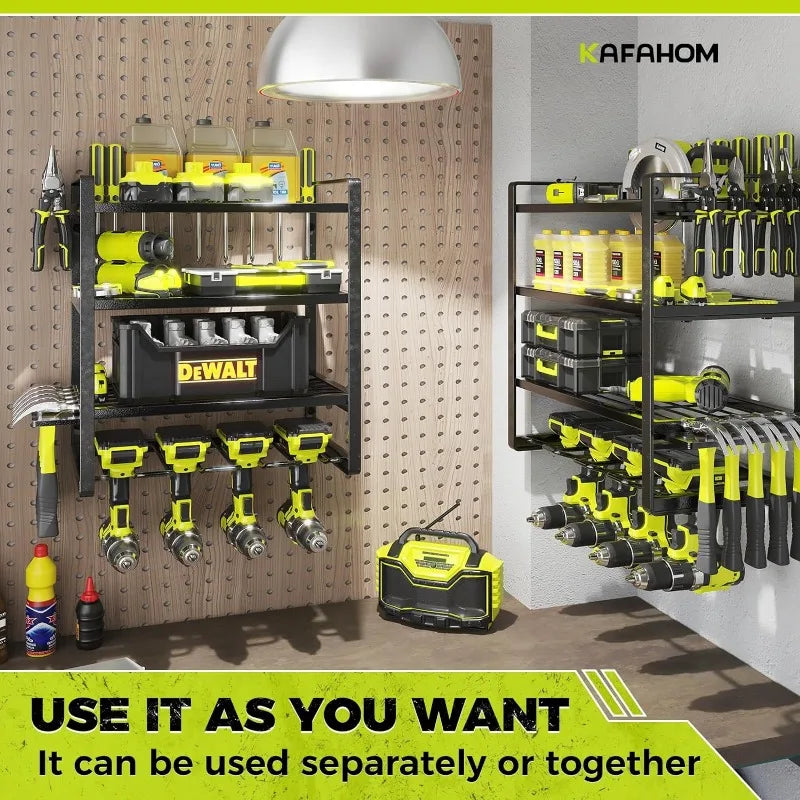 Power Tool Organizer, Wall Mount, Tool Shelf