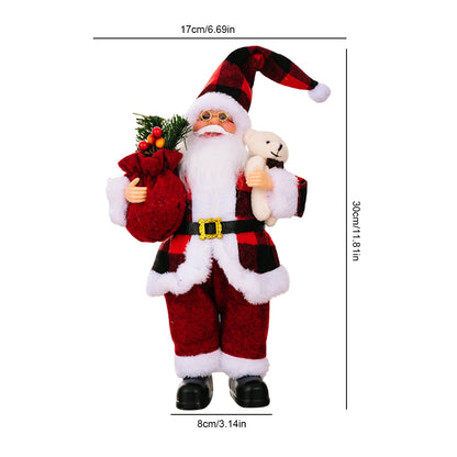 Large Standing Santa Claus Dolls Ornaments