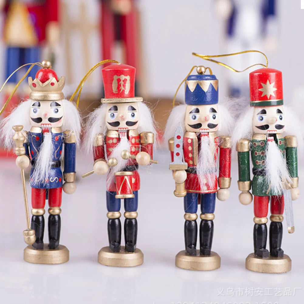 Christmas Nutcracker Ornament Wooden for Christmas Tree