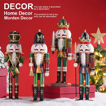 Soldier Puppet Wooden Nutcracker Statues Handicraft