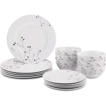 18 piece kitchen set, plates, dishes, bowls,