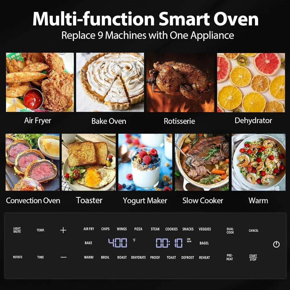 Air Fryer, Toaster Combo, Digital Convection Oven