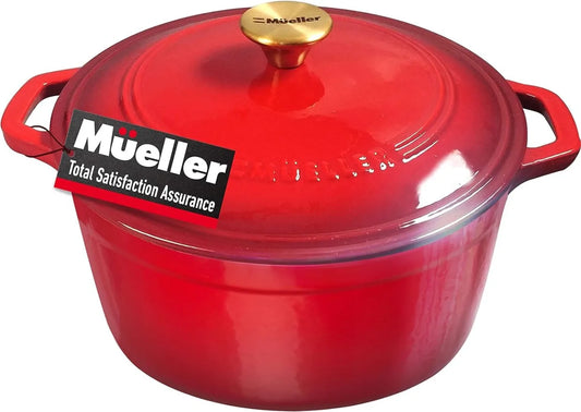 DuraCast-Cast Iron Dutch Oven Pot with Lid