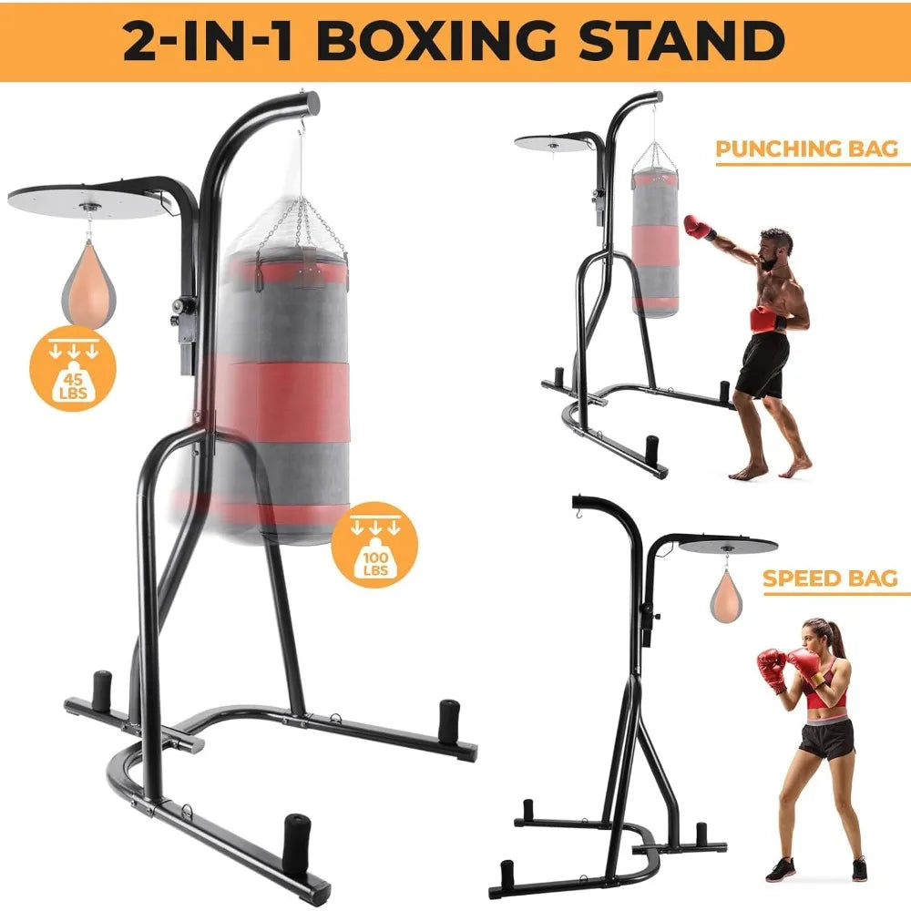 Height-adjustable, boxing training equipment,