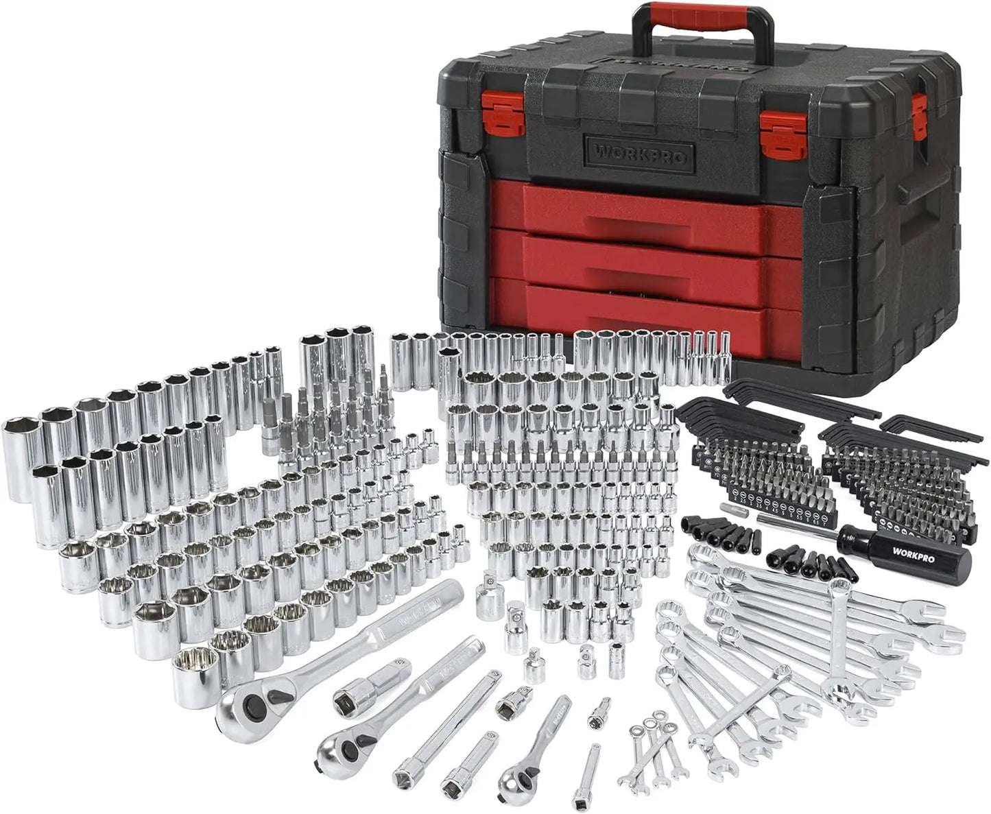 WORKPRO 450-Piece Mechanics Tool Set