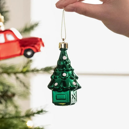 Christmas Tree Ornaments Set, 155ct Red Green and Gold Shatterproof Christmas Tree Decorations Bulk, Traditional Country Hanging