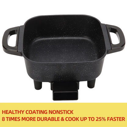 Electric Frying Pan,  Hot Pot Cooking, Non-Stick.