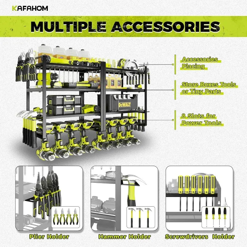 Power Tool Organizer, Wall Mount, Tool Shelf