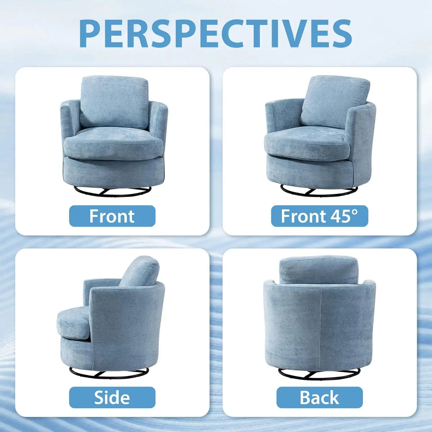 Swivel Accent Chair, 360 Degree