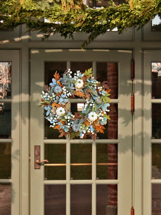 Fall Front Door Wreath Festival Theme