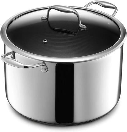 Nonstick Stockpot with Tempered Glass Lid,