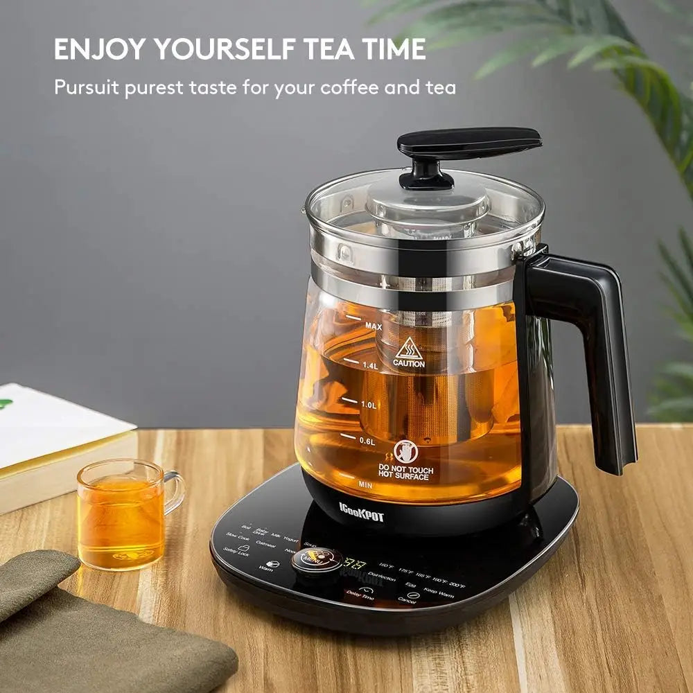 Kettle Temperature Control Glass Tea Kettle Programmable