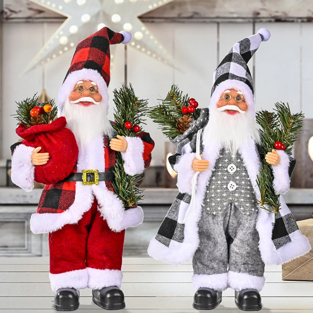 Large Standing Santa Claus Dolls Ornaments