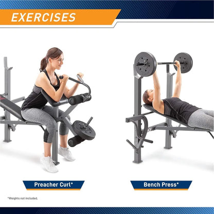 Standard Weight Bench , Multifunctional Workout Equipment,