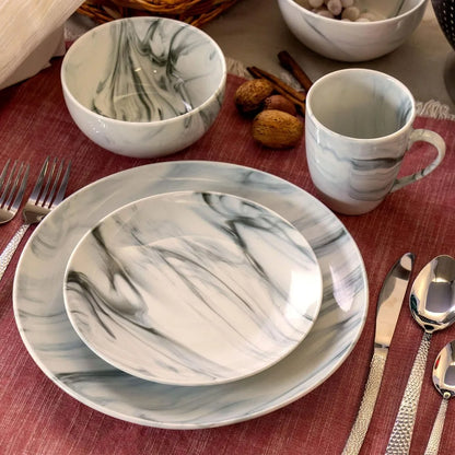 Fine Round Gloss Dinnerware Dish Set,