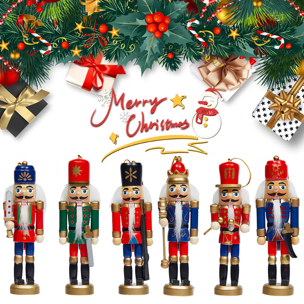 Christmas Nutcracker Ornament Wooden for Christmas Tree