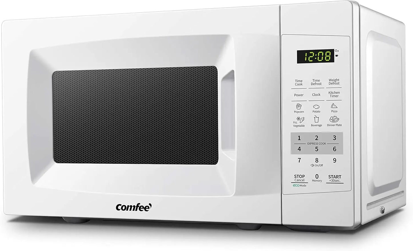 EM720CPL-PM Countertop Microwave Oven with Sound On/Off, ECO Mode and Easy One-Touch Buttons, 0.7 Cu Ft/700W, Pearl Whit