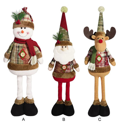 Santa Claus Snow Man Elk Standing ornament