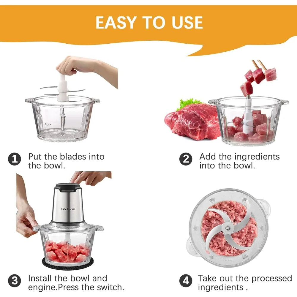 Food Processor, Chopper  Meat Grinder