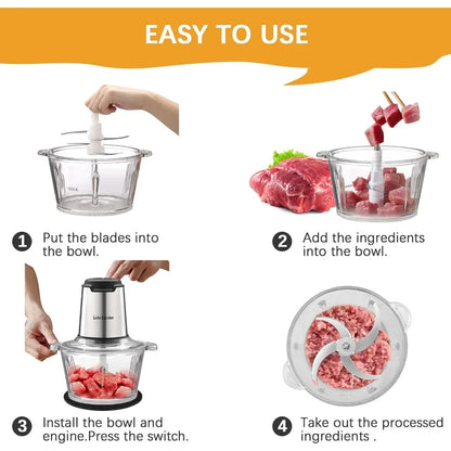 Food Processor, Chopper  Meat Grinder