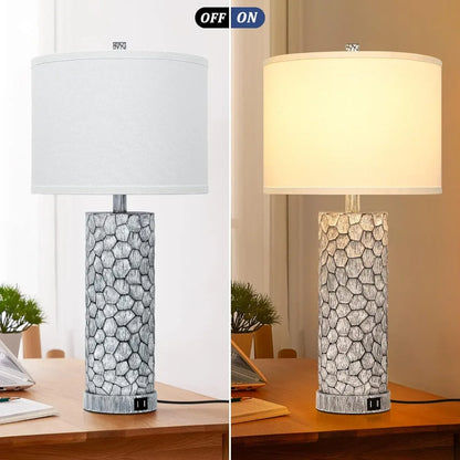 Table Lamps with Dual USB Charging Ports