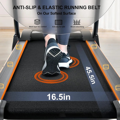 Treadmills for Home, with 0-15% Auto Incline,